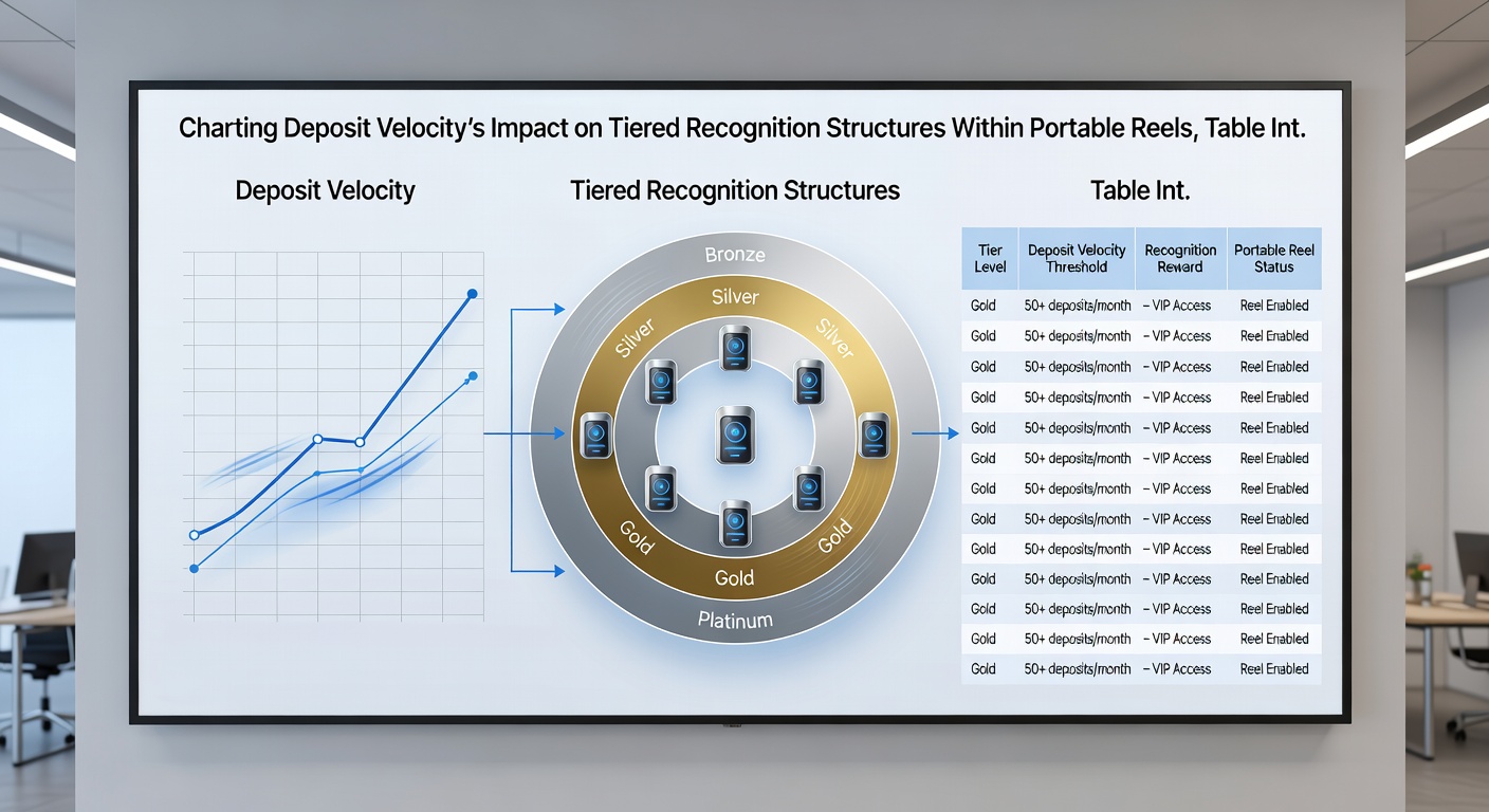 Diagram depicting tier progression pathways connecting deposit velocity data to recognition benefits in live table settings and sports wagering platforms
